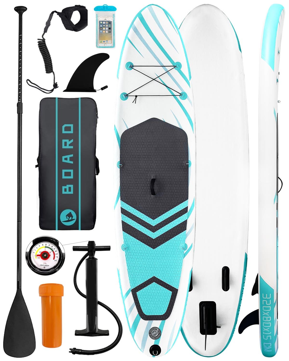 Juego de Tabla de Paddle Surf Hinchable, Tablas de paddle hinchables portátiles con Accesorios Premium, Doble PVC Carga máxima 140KG SUP paddleboards, para adultos/adolescentes/principiantes/avanzados