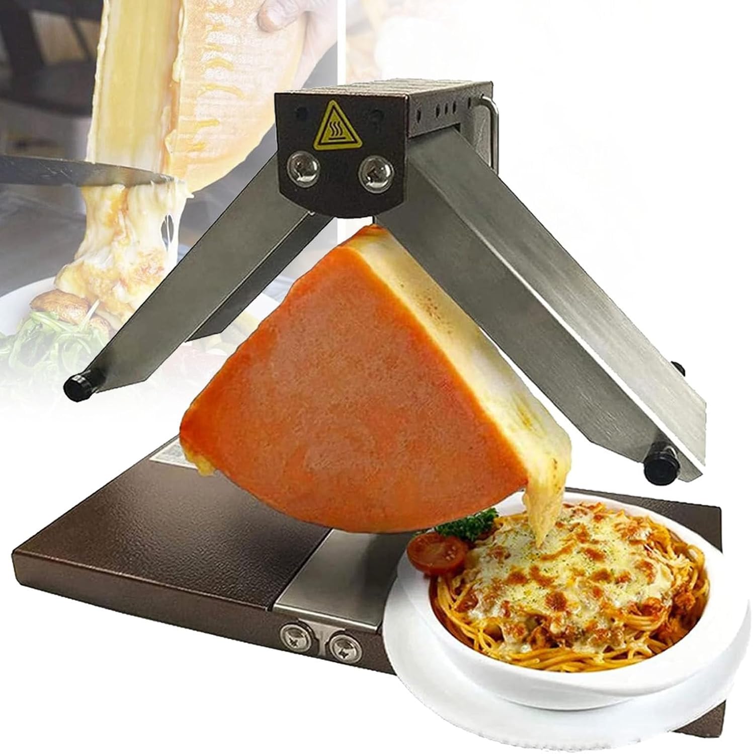Electric Countertop Cheese Melting, Half Cheese Wheel Maker, Adjustable Angle/Height,for Resaurant Kitchen