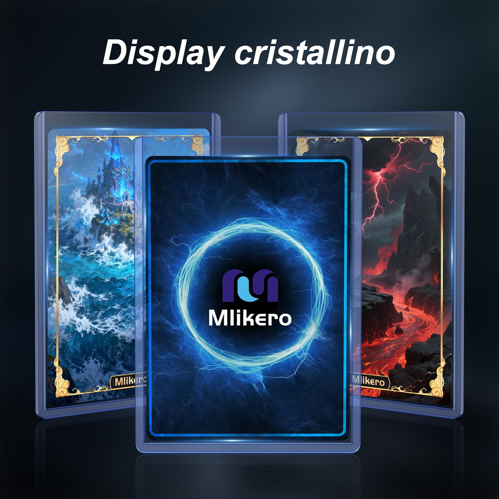 Mlikero 400 Bustine Protettive, Rigidi Card Sleeves Bustine Carte, Protezione per le Carte Collezionabili, 3x4 Pollici (200 Sleeves Rigide + 200 Sleeves Trasparenti)