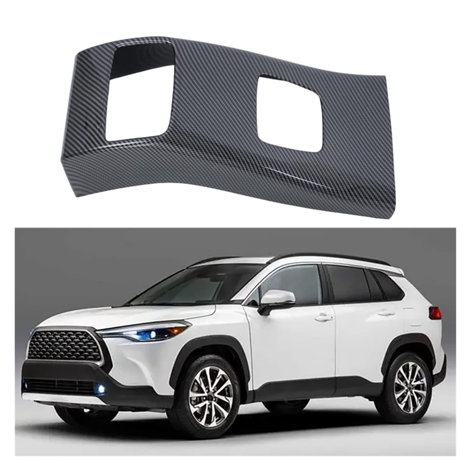 Styl sportowy wnętrze samochodu tylna osłona odpowietrznika tapicerka pasuje do Toyota FRONTLANDER 2022 Car Styling Auto akcesoria do przycinania straż zestawy naklejek
