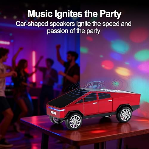 Miniatura 5 de WS-580 Futurista Camión Modelo Bluetooth Replica Altavoz con pantalla LED - TWS estéreo, radio FM, reproducción USBTF, micrófono incorporado, regalo