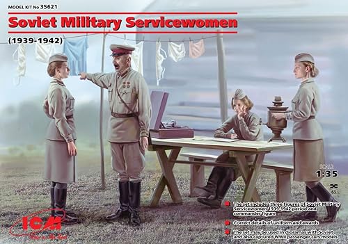 Miniatura 5 de ICM Modelos Soviéticos Militar Serviciomujeres 1939-1942 Kit de construcción