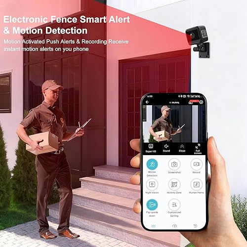 Miniatura 4 de Cámara oculta con audio/video - Mini cámara pequeña. Cámaras ocultas espía para uso en interiores en el hogar. Cámara espía con visión nocturna y