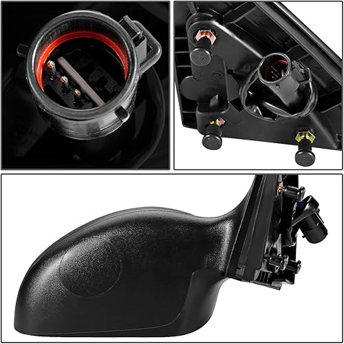 Miniatura 5 de DNA Motoring OEM-MR-FO1321345 Espejo retrovisor no plegable alimentado por el lado derecho, no calentado, compatible con Tauro 2000-2007  Sable