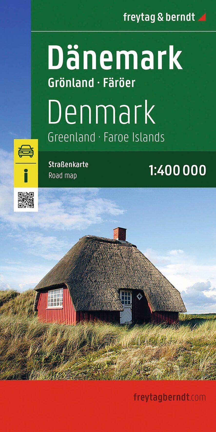 freytag & berndt Straßenkarte Dänemark, Grönland - Färöer 1:400.000: Grönland - Färöer