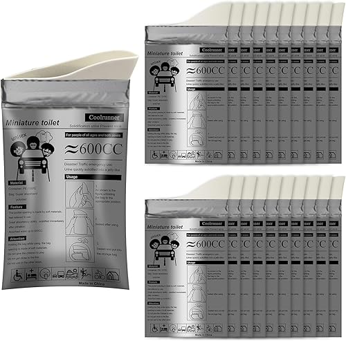 Miniatura 9 de Coolrunner Disposable Urine Bags8122024 Pack Camping Pee Bags Disposable Urinals Vomit Bags for Travel Urinal Toilet Traffic Jam Emergency Portable