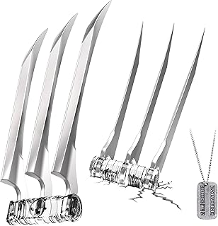DMAR Wolverine Claws Anti-Break Real Wolverine Claws Adult Wolverine Claws Realistic Wolverine’s Claws Plastic Wolverine R...