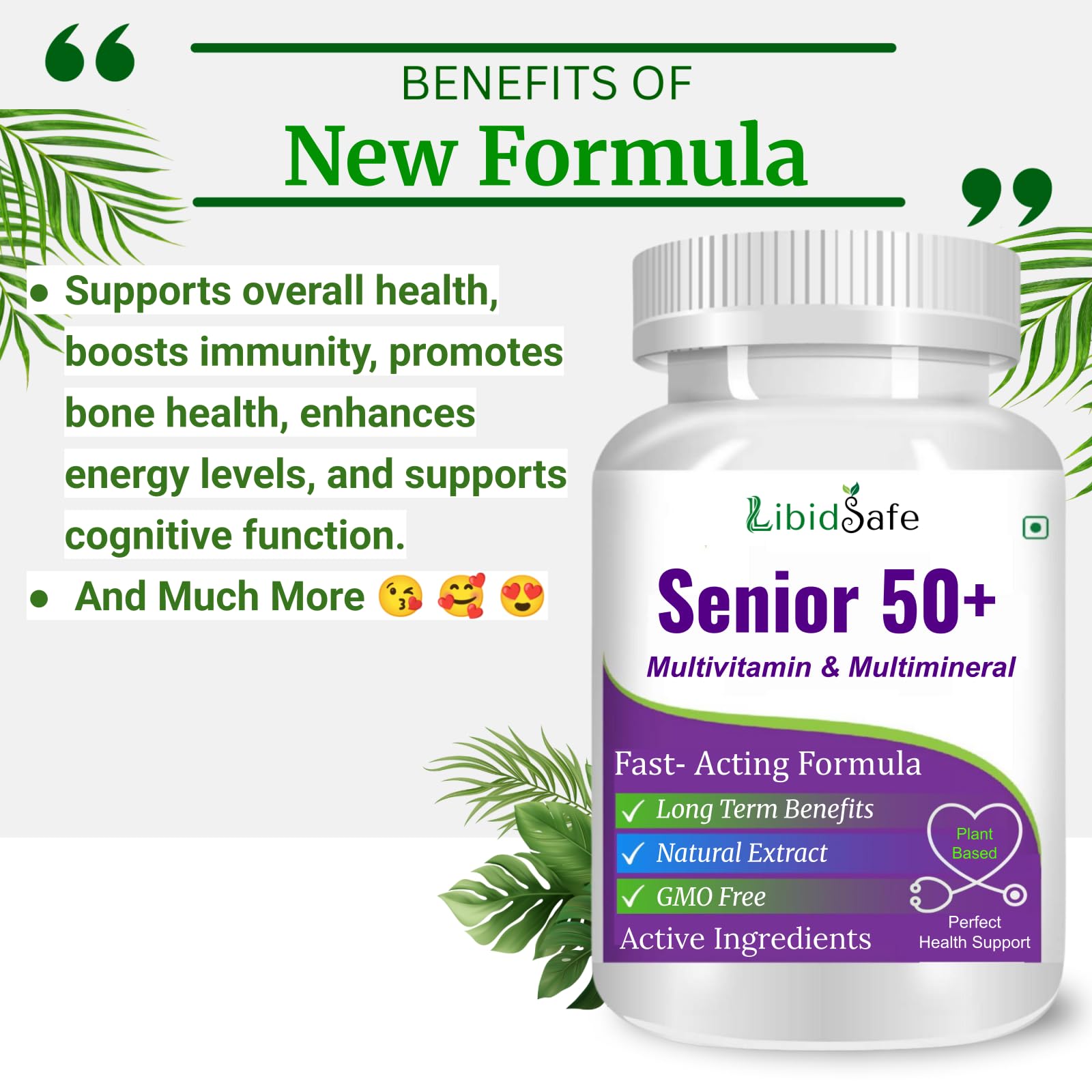 Ayurvedic Senior 50+ Multivitamin & Multimineral Capsules - Completerition for Healthy Life - Vegetarian Tablets Pack of Essentialrients for Vitality & health 2