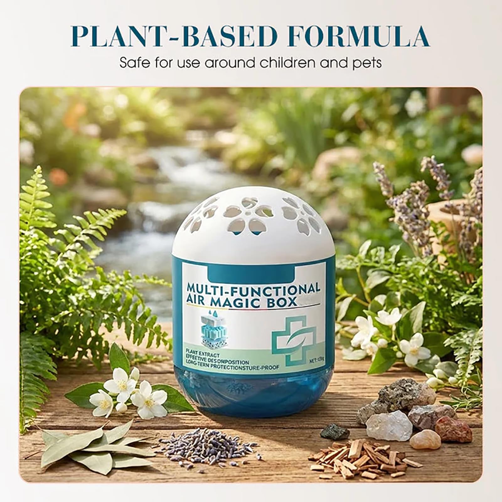 Caja Mágica De Eliminación De Polvo De Purificación De Aire Interior, Limpiador De Aroma De Filtración De Purificación De Aire Multifuncional, Aire Purificador Fuerte, Frescura Duradera (3Pcs)