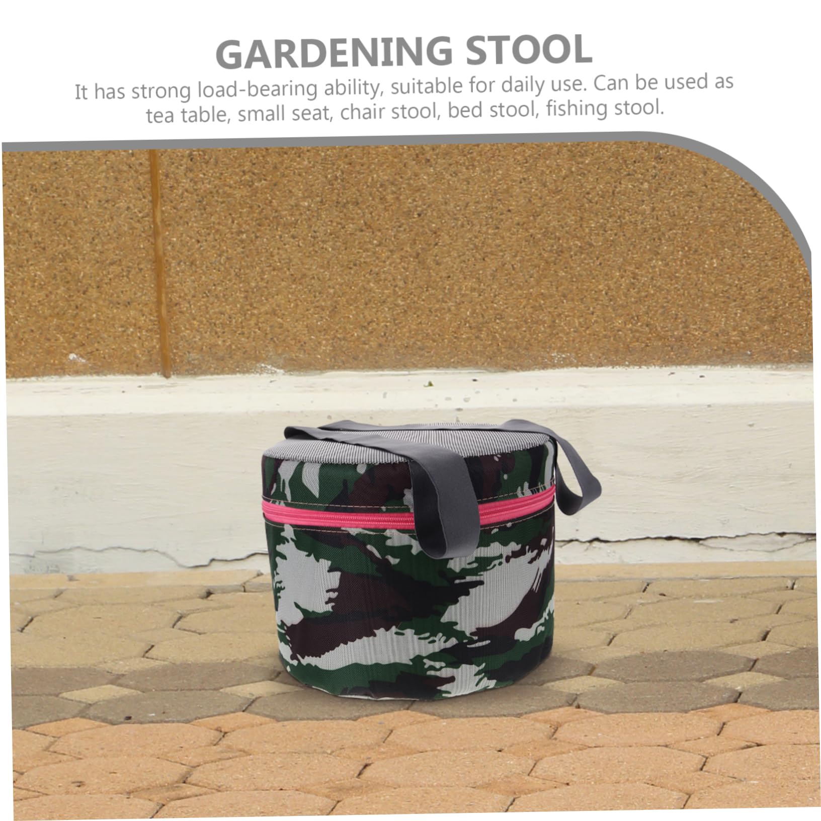 Tabouret de Jardinage Portable Structure Stable en Plastique et Tissu Coton, pour Activités Extérieures et Travail Jardin, Léger et Pratique Couleur Aléatoire