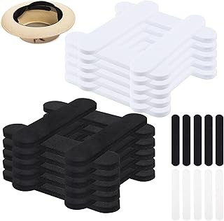 Pack of 30 Hat Size Reducer, Foam Self-Adhesive Hat Size Reducer with 10 Sweatproof Tape, Black and White Hat Reduction, Hat Band Inside for Reducing the Size of the Hat
