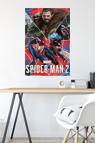 Miniatura 4 de Trends International Marvel's Spider-Man 2 - Póster de pared de grupo, 22.37 x 34.00 pulgadas, versión premium sin marco