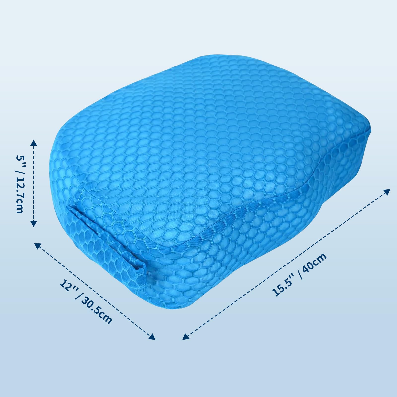 Booster Saet, obciążona poduszka do siedzenia SPA dla dorosłych, akcesoria do siedzenia 3D Air Mesh z antypoślizgowym dnem w mikrokropki, do wewnątrz lub na zewnątrz, szybkoschnąca poduszka do jacuzzi