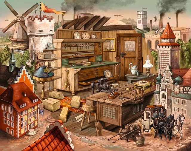 Foto 2 de 8 de Ravensburger Puzle Exit 17447 - Exit The Circle, Anno 1883, Rompecabezas de Escape Room con 919 Piezas…