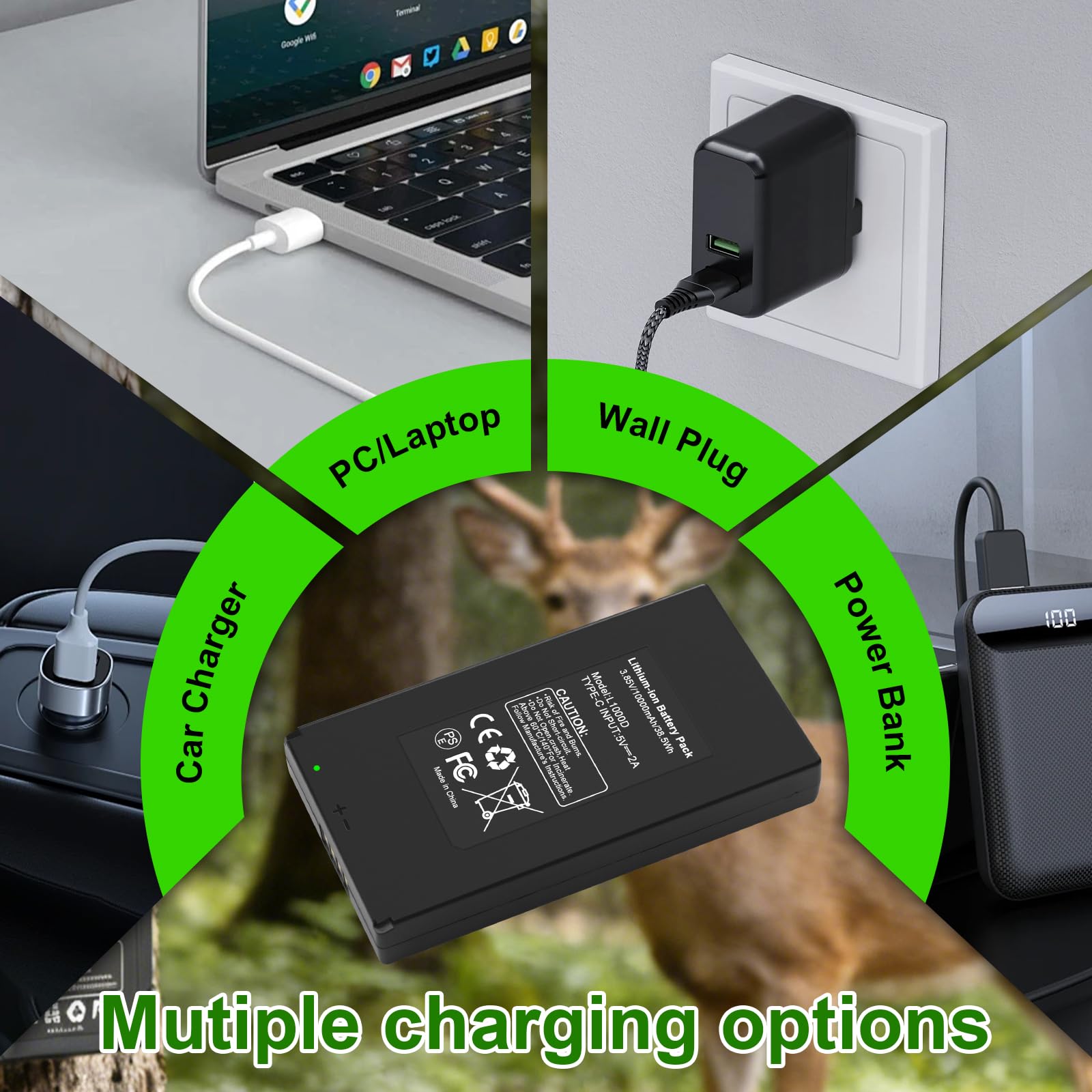 Batterie de Rechange pour Appareil Photo Trail GardePro E6P E8P X60P X66P