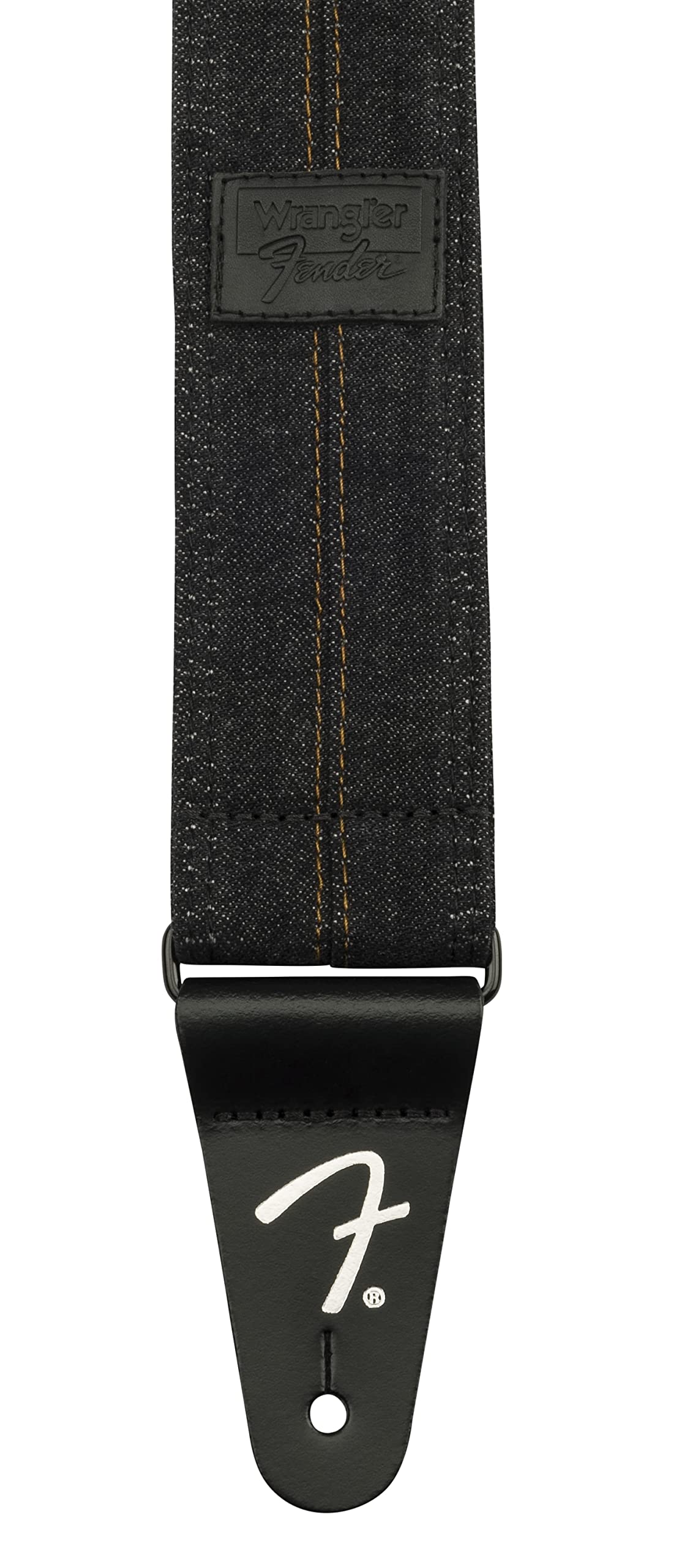 Fenderギター+ギターストラップ Amazon | Fender x Wrangler Denim Strap, Washed Black Stitch