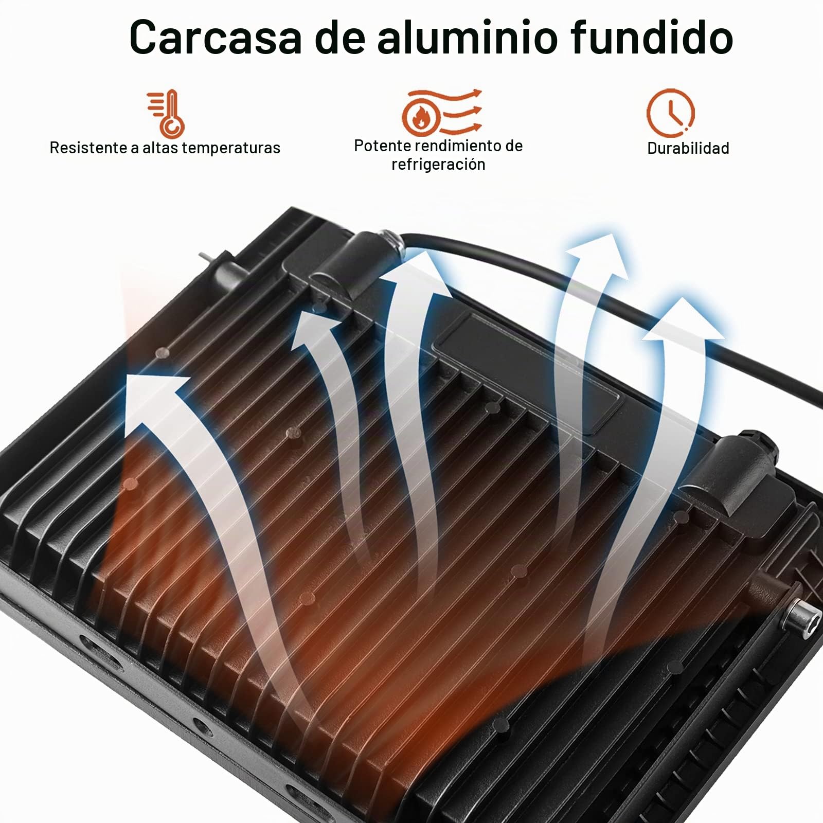 Froadp 2x200W Proyector Doble LED Con Trípode, Foco LED Portatil Luz de Trabajo, aluminio, con cable de 3 m y enchufe de la UE, Apto Para Interior y Exterior (Blanco Frio)