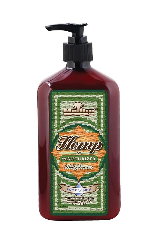 Loção corporal Malibu Hemp para pele seca, 530 mL