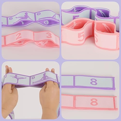 Miniatura 3 de Correa elástica para yoga con bucles, correas elásticas CEILIWEN para terapia física, banda elástica de pilates, bandas elásticas para ejercicio,