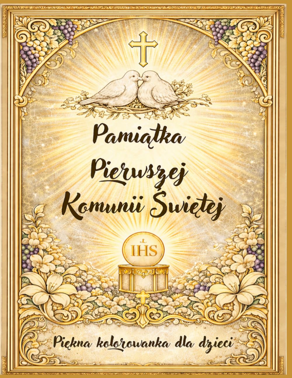 Coloring book for children on the occasion of First Holy Communion: 30 Detailed Religious Illustrations • Meaningful Gift for Girl or Boy • Traditional Catholic First Communion Souvenir