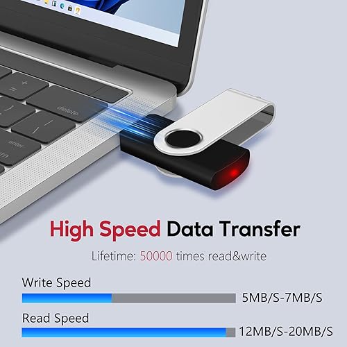 Miniatura 6 de AreTop Paquete de 100 unidades flash USB de 512 MB, USB2.0 premium, paquete de 100 unidades de memoria USB pendrive a granel (paquete de 100