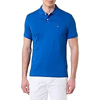 Tommy Hilfiger Liquid Cotton Reg Seasonal Polo da Uomo Mw0mw39994 S/S Polo Blu (Vibrant Indaco)