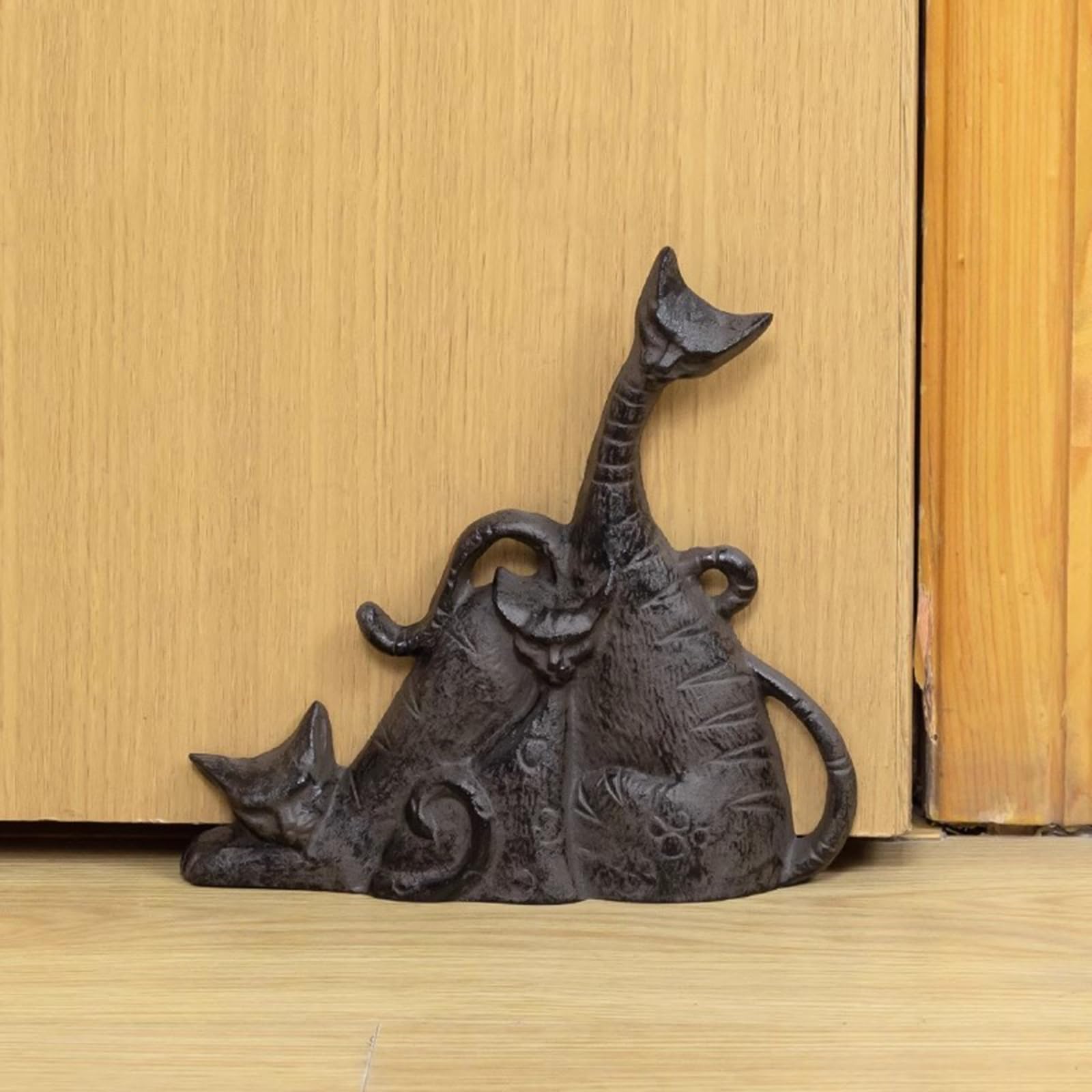 Fermaporte Fermaporta in Ghisa Peso per Tenere La Porta Aperta, Ferro In Ghisa Fermaporta per Gatti per Fessure Tra Le Porte Di 4-6 mm, Fermaporta In Stile Rustico per Cameretta