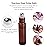 PrettyCare 12 Pack, 10 ml Essential Oil Roller Bottles with Stainless Steel Roller Ball - Refillable Leak-proof Empty Thick Amber Glass Roll on Bottles with Metal Caps for Travel, Perfume