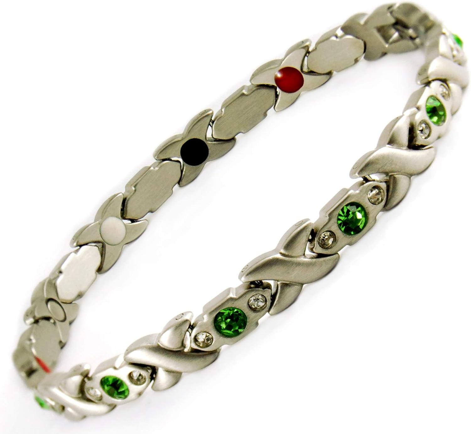 Magnetic Energy Germanium Armband Power Bracelet Health Bio 5in1 Bio 01459 : Health & Household