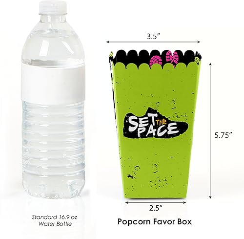 Miniatura 3 de Big Dot of Happiness Set the Pace - Cajas de palomitas de maíz para correr, para atletismo, campo traviesa o maratón - Juego de 12