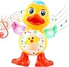 Dancing Duck Toy, Interactive Baby Musical Toys, Electric Crawling Duck Sensory Toys for Babies 1 2 3 Years Old Boys Girls, Early Learning Toy for Kids Baby 6 to 12 Months