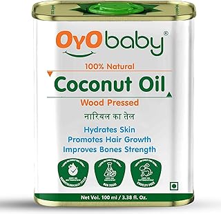 OYO BABY 100% Natural Oil for New Born | Wood Pressed Coconut Oil - Massage