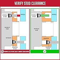 Vista 3 de Wheel Accessories Parts 2 piezas de espaciadores de rueda para ATV UTV de 4 en 156 mm 4x156 mm, 1 pulgada de espesor, 130 mm de buje, perno de rosca
