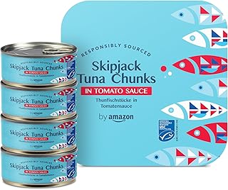 by Amazon MSC Morceaux De Thon Listao À La Sauce Tomate, 4x145g