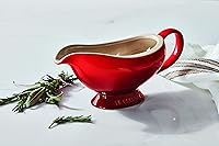 Vista 4 de Le Creuset Heritage - Bote de salsa de cerámica, rojo cereza