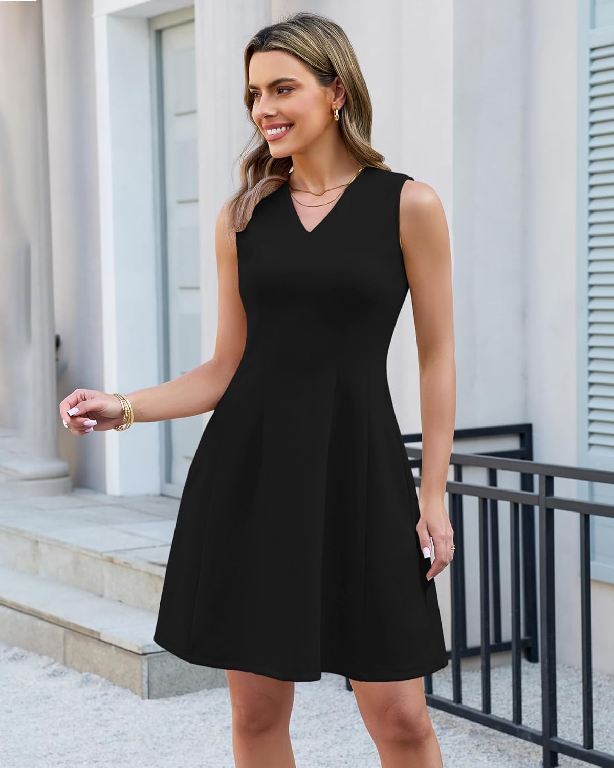 GRAPENT Summer Dresses for Women Elegant Classy Spring A Line Business Casual Work Graduation Cocktail Short Dress 2026