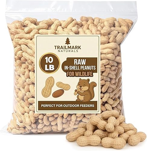10 LB - Raw Peanuts For Squirrels, Raw In Shell