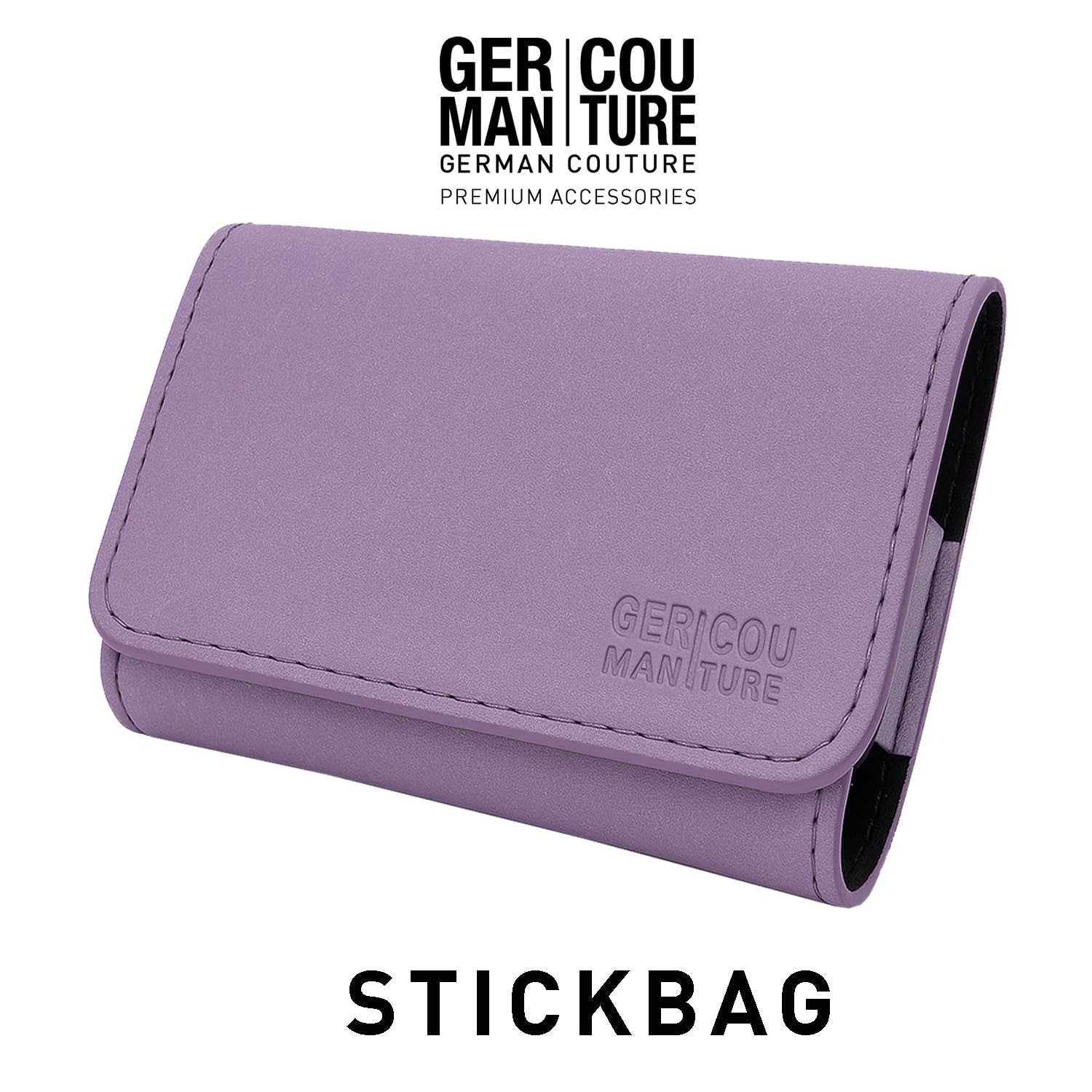 GC German Couture Smart Stickbag Etui kompatybilne z IQOS ILUMA i TEREA, DELIA, HEETS i LEVIA, na patyki tytoniowe i patyki nikotynowe (lila)