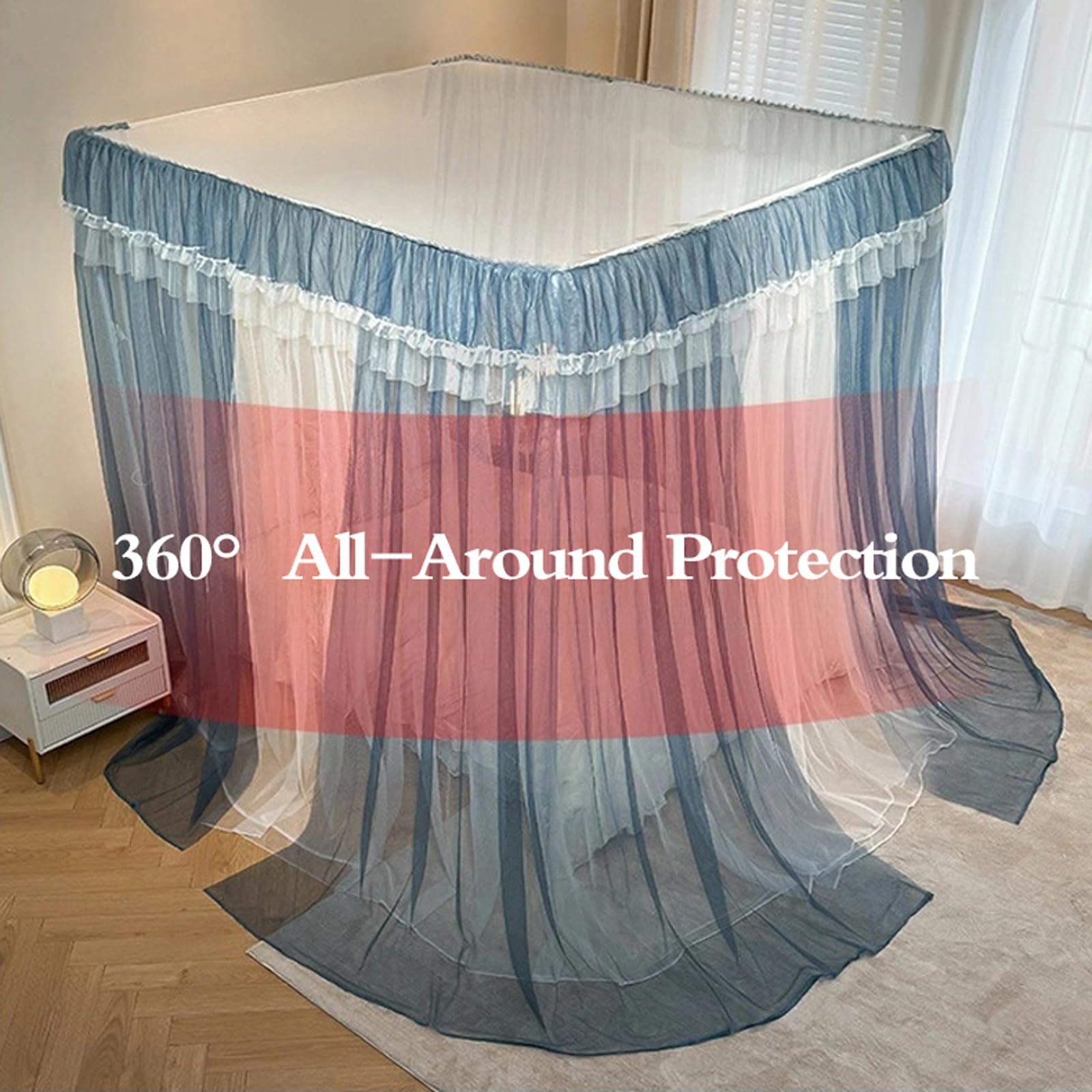 Bettmarkise mit Moskitonetz aus Polyester