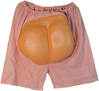 Fake Butt Shorts, Halloween Trick Props, Mens Butt bottoms Pants for Funny Pranks and Halloween Party, Cosplay Accessories for Cosplayers Men