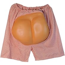 Trick Props Humorous Mens Butt Bottoms Pants for Costume Parties Halloween 13.78x11.81inch
