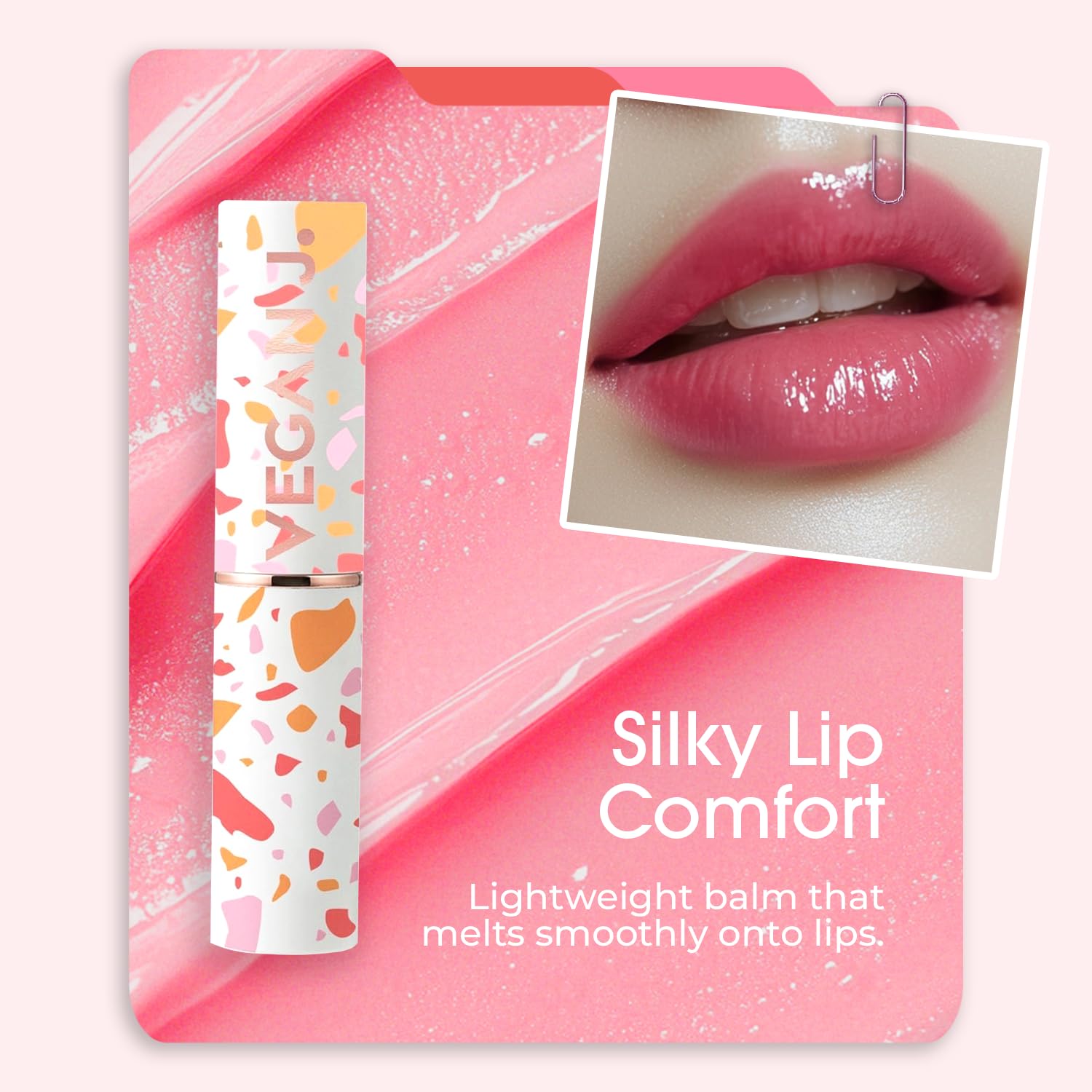 Lip Balm – Long-Lasting Hydration with Natural Color – Korean Beauty, Oasis Plant Complex, Silicone-Free, Vegan & Cruelty-Free Lip Care (002 Blush Pink)