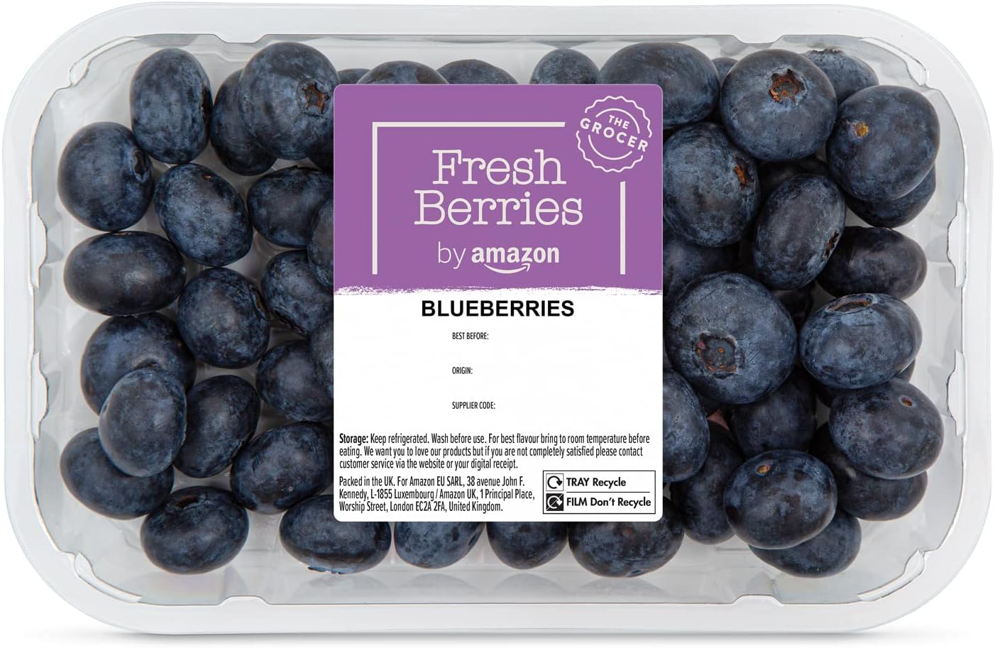 by Amazon Blueberries, 250g Amazon.co.uk Grocery