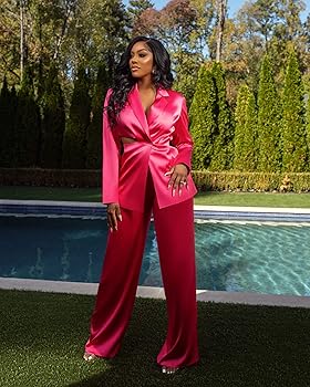 Amazon.com: The Drop Porsha Williams x Women's Hot Pink Drawstring