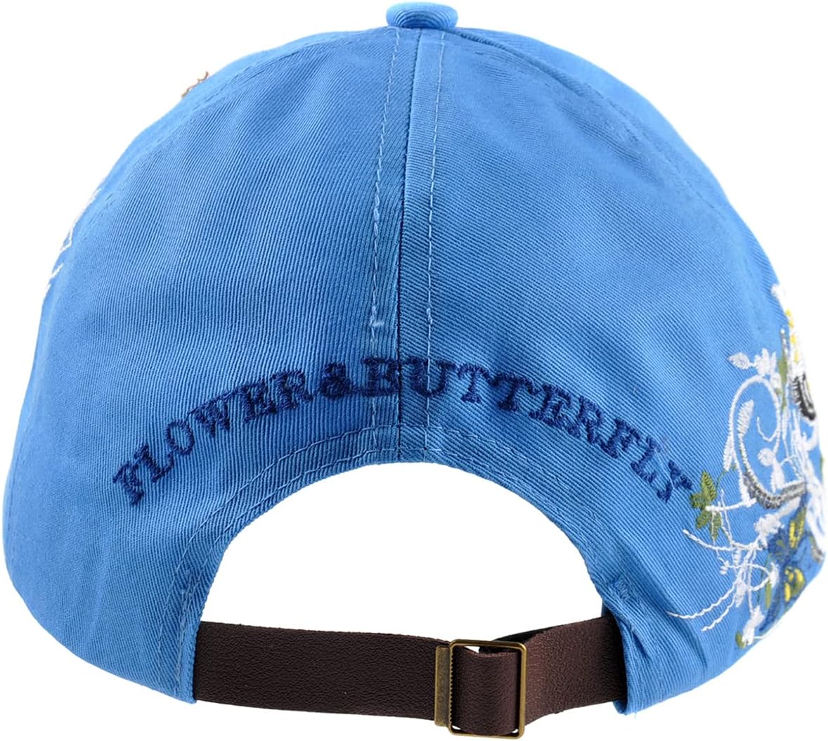 キラキララインストーンハット バタフライデザイン レディース ベースボールキャップ ゴルフハット ジーンズ ウォッシュデニム 調節可