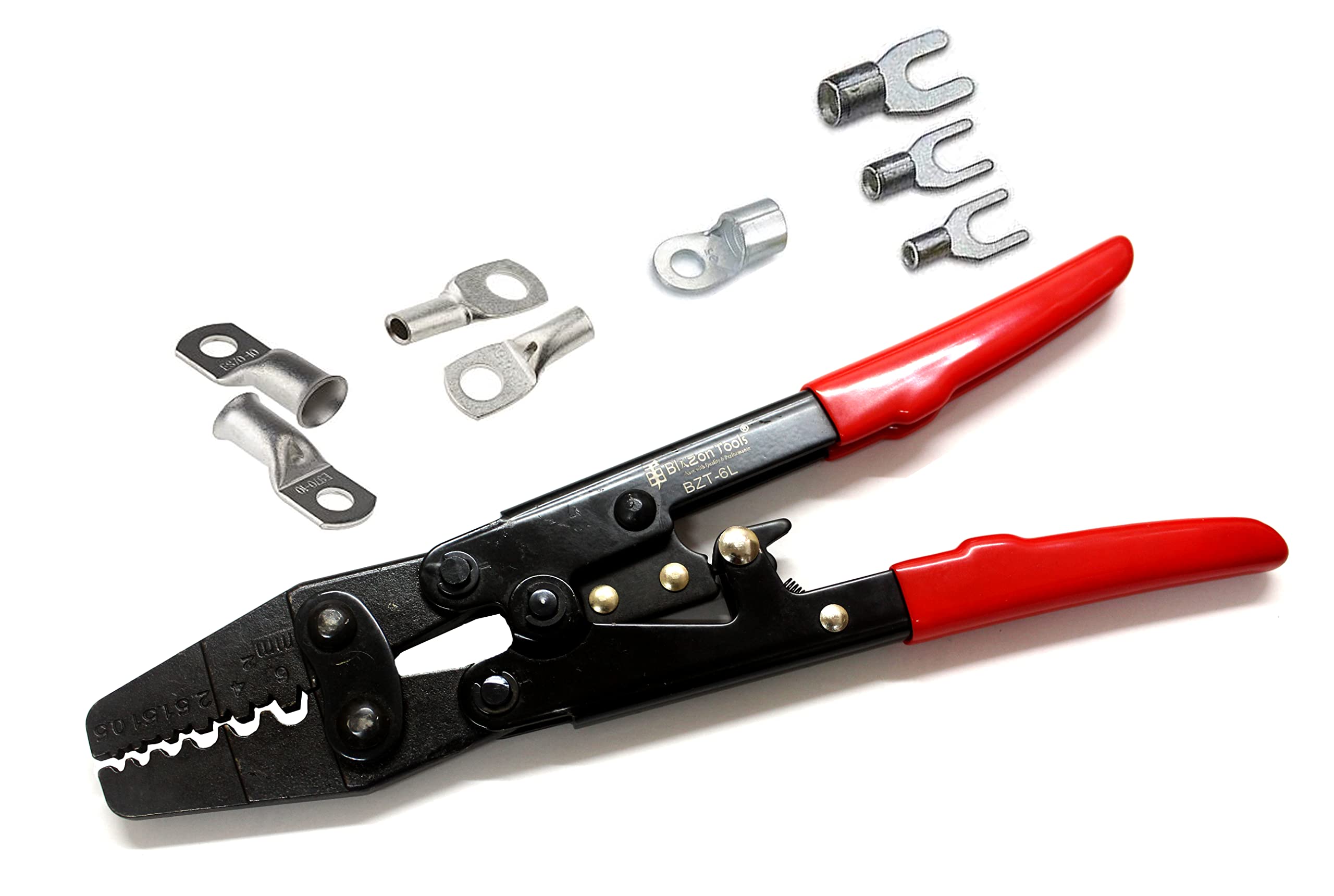 Blazon Tools BZT-6L Non Insulated Terminal Crimping Tool Electrician Plier cable links 0.5mm2 to 6mm2 Capacity Lugs AWG 18-10 Crimping Tool (B09J96516X) Amazon Price History, Amazon Price Tracker