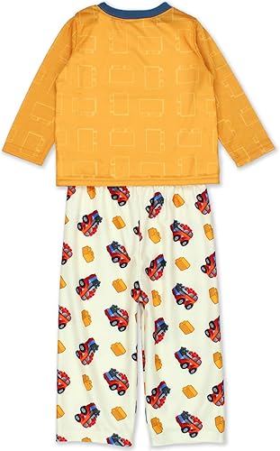 Miniatura 2 de LEGO Duplo Dinosaur Trucks - Conjunto de pijama de poliéster con pantalones deportivos de franela para niños pequeños