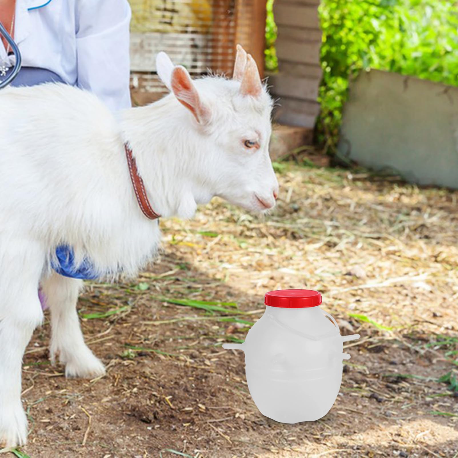Gatuida Secchio Per Alimentazione Agnelli Biberon Latte Animali Bottiglia Latte Pecore Silicone Morbido Capacità Facile Usare