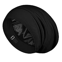 Vista 10 de LULUSILK Gorro de Dormir con Forro de Seda de Morera, Se Acabó el Cabello Encrespado y Enredado, Envoltorio de Cabello de Seda que se Mantiene