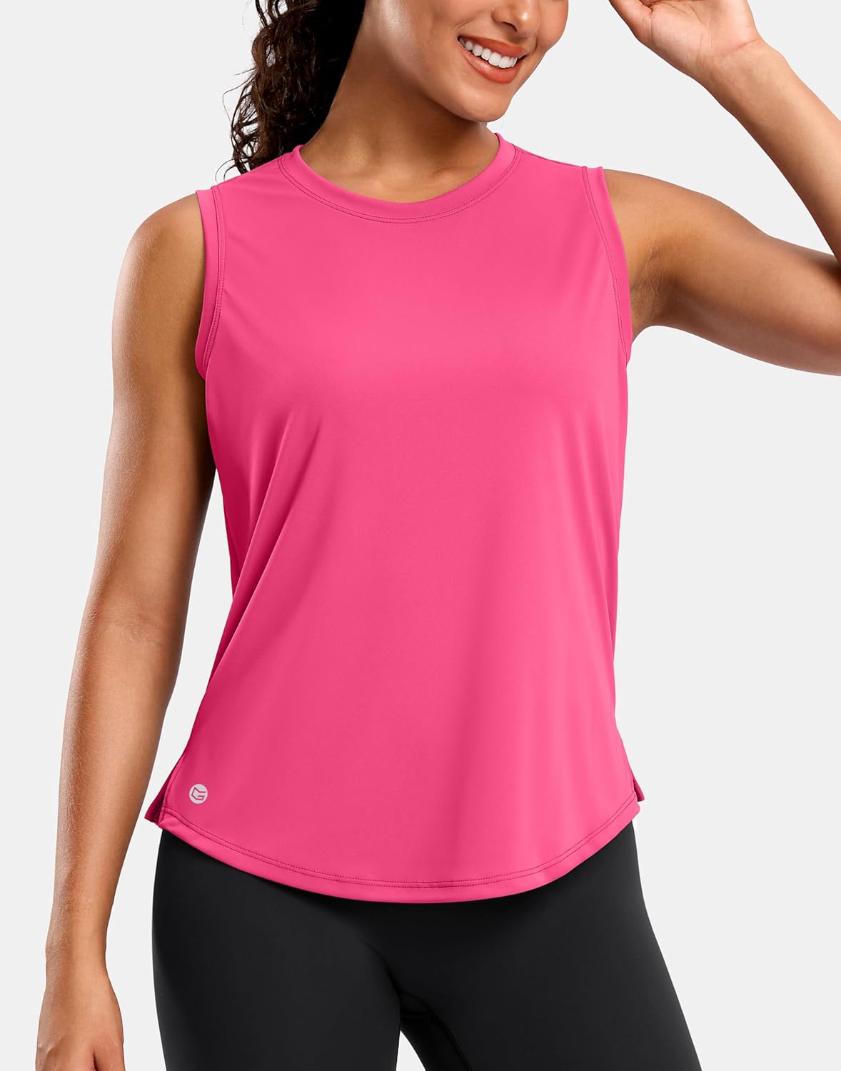G Gradual Women's Sleeveless Workout Tops Lightweight High Neck Tennis Yoga Shirts Running Athletic Tank Tops for Women - Image 2